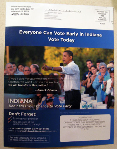 Obama Mailer Front